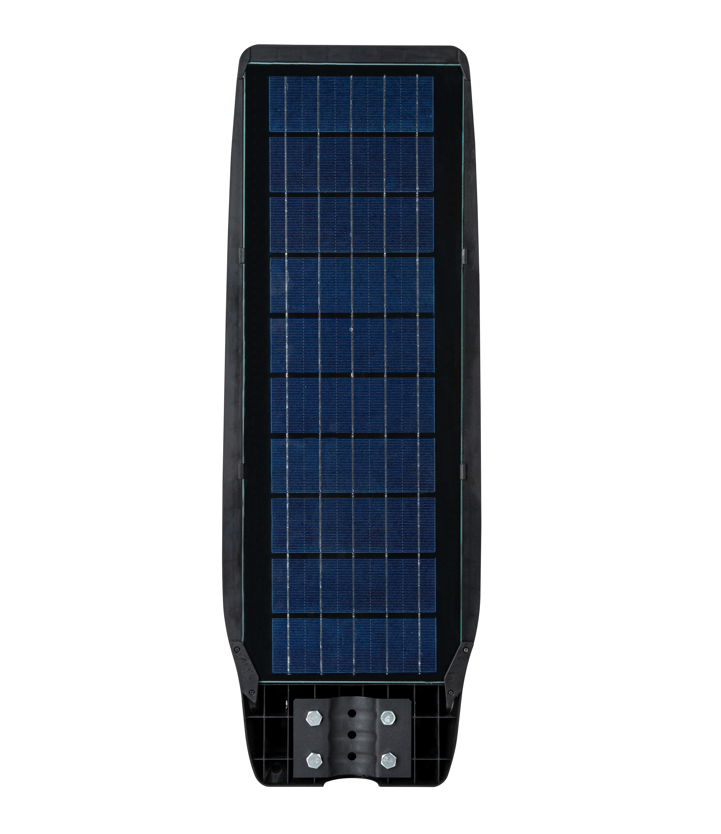 Farola solar municipal semiintegrada blanca cálida