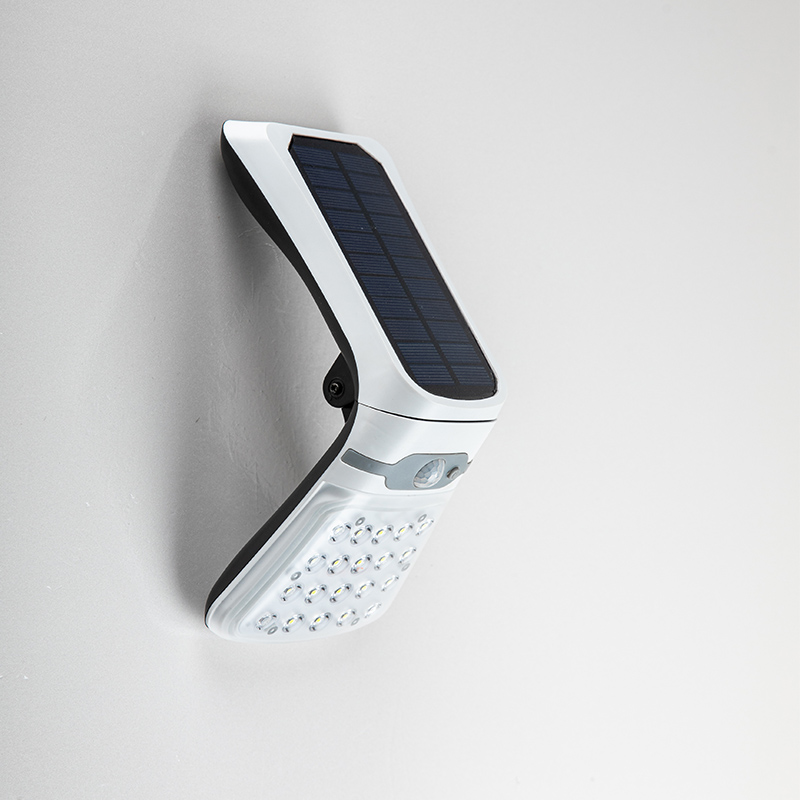 Sensor de movimiento de paso al aire libre plegable impermeable/lámpara de seguridad de Radar lámpara de pared solar LED para jardín