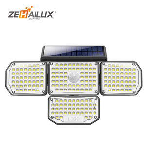 Nuevo Sensor de movimiento impermeable para exteriores, luz Led Solar para jardín superbrillante para