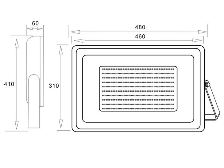 Reflector LED para exteriores superbrillante de 300 W