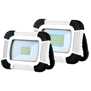 Luz de trabajo LED con puerto USB, recargable, plegable, para exteriores, resistente al agua, IP54, clase Ⅲ