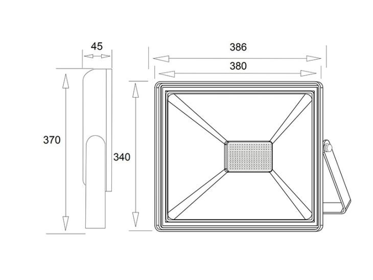 Luz exterior LED 200w