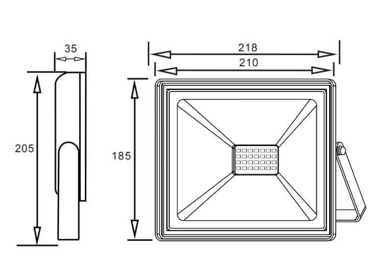 Luz de inundación LED con aprobación CE CB 70W