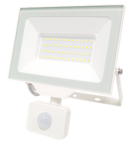 Proyector LED inteligente para exteriores de alta potencia SERIE DE SENSORES FDJ de 50 vatios (blanco)